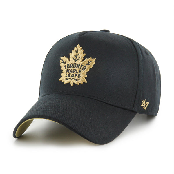 Pictured is this NHL Toronto Maple Leafs Sure Shot ’47 MVP cap in black. 2