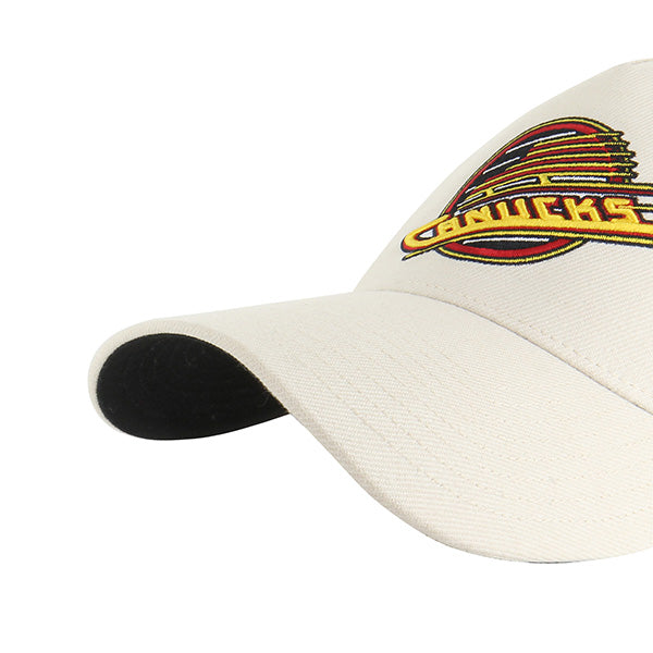 Pictured is this NHL Vancouver Canucks Ballpark ’47 OFFSIDE DT cap in sandstorm. 3