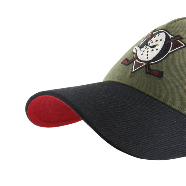 Pictured is this NHL Anaheim Ducks Sure Shot '47 MVP cap in beige/khaki. 5