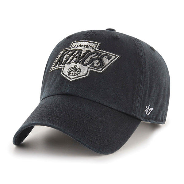 Pictured is this NHL Los Angeles Kings ’47 CLEAN UP cap in black. 1