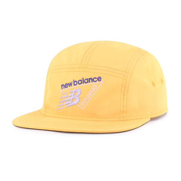 Pictured is this New Balance BRRR Branded Alt ’47 FIVE PANEL cap in light orange. 1