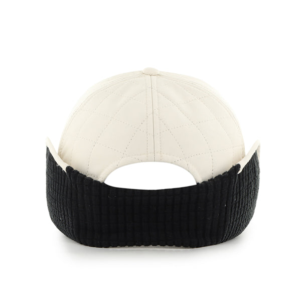 Pictured is this New Balance BRRR Pro Earflap ’47 CLEAN UP cap in light beige. 4