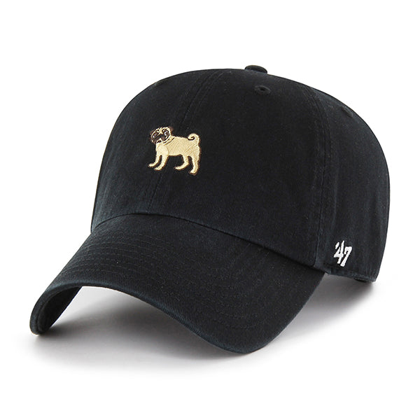 Pictured is this Dog Icon Pug ’47 CLEAN UP cap in black. 1