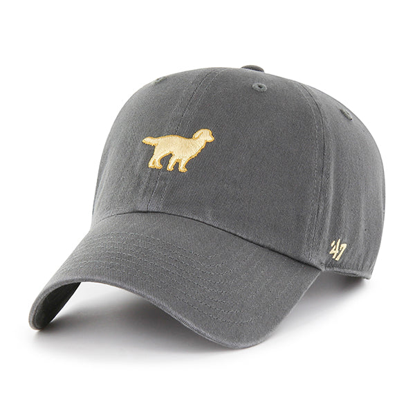 Pictured is this Dog Icon Golden Retriever ’47 CLEAN UP cap in dark grey. 1