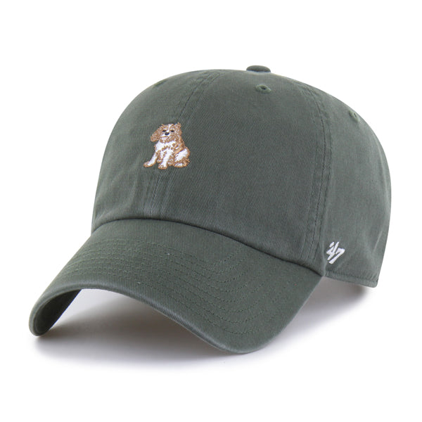 Pictured is this Dog Icon Cavalier Spaniel ’47 CLEAN UP cap in green. 1
