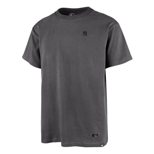 The model is wearing this MLB New York Yankees Base Runner Echo ’47 T-Shirt in black. 1