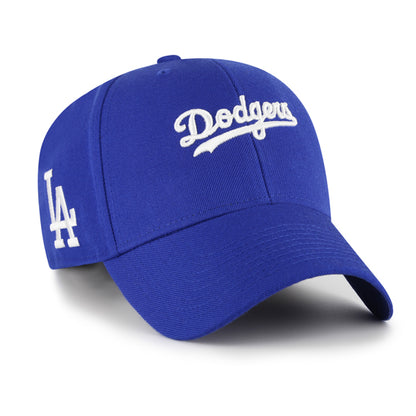 Pictured is this MLB Los Angeles Dodgers Ballpark Script Shot '47 MVP cap in green. 1