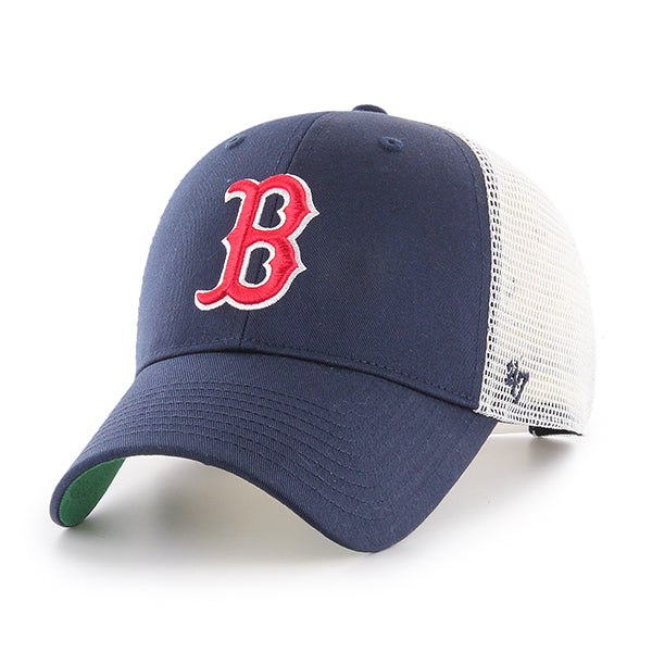 Pictured is this MLB Boston Red Sox Branson '47 MVP cap in navy. 1