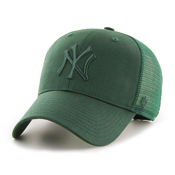 Pictured is this MLB New York Yankees Branson ’47 MVP cap in green. 1