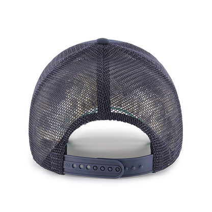 Pictured is this MLB New York Yankees Branson ’47 MVP cap in navy. 2