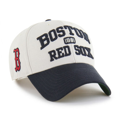 Pictured is this MLB Boston Red Sox Broke Line '47 MVP cap in natural. 1
