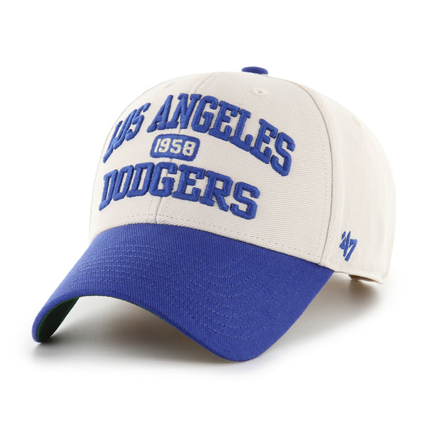 Pictured is this MLB Los Angeles Dodgers Broke Line ’47 MVP cap in natural. 2