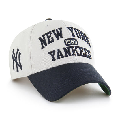 Pictured is this MLB New York Yankees Broke Line '47 MVP cap in natural. 1