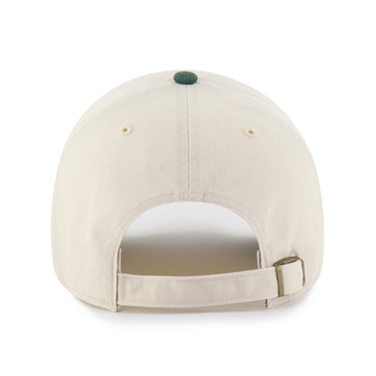 Pictured is this MLB Oakland Athletics Base Runner ’47 CLEAN UP cap in natural. 2