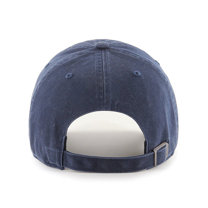 Pictured is this MLB Los Angeles Dodgers Base Runner '47 CLEAN UP cap in navy. 2
