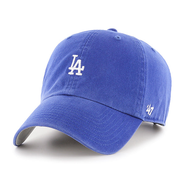Pictured is this MLB Los Angeles Dodgers Base Runner '47 CLEAN UP cap in blue. 1