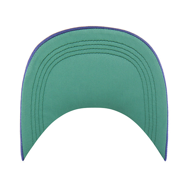 Pictured is this MLB Chain Side Stitch Los Angeles Dodgers ’47 CLEAN UP Long Visor cap in blue. 5