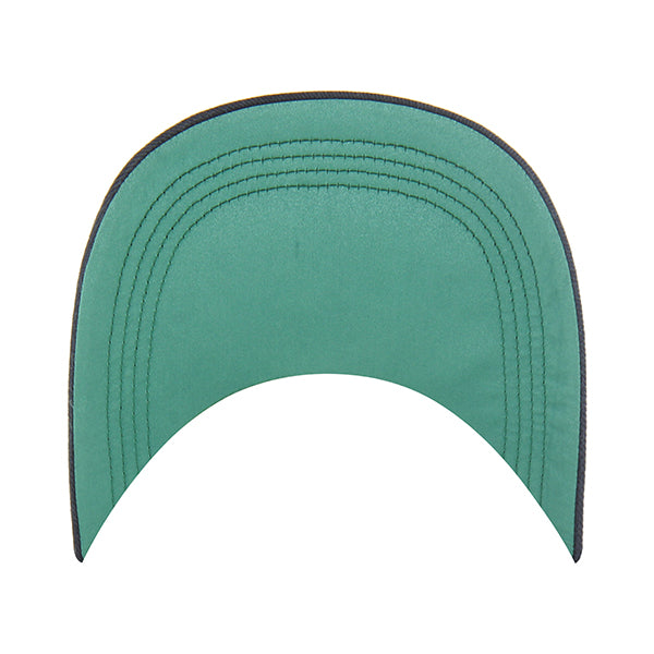 Pictured is this MLB Chain Side Stitch New York Yankees ’47 CLEAN UP Long Visor cap in navy. 5
