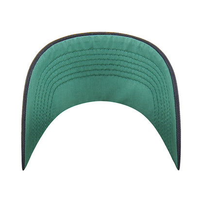 Pictured is this MLB Chain Side Stitch Boston Red Sox ’47 CLEAN UP Pinch Front cap in navy. 5
