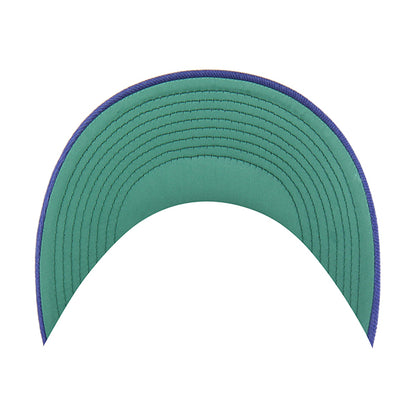 Pictured is this MLB Chain Side Stitch Los Angeles Dodgers ’47 CLEAN UP Round Visor cap in blue. 5