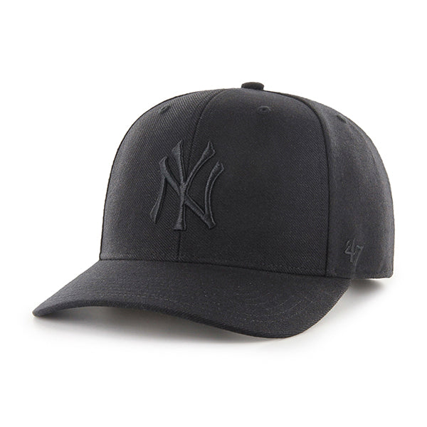 Pictured is this MLB New York Yankees Cold Zone '47 MVP cap in black on black. 1
