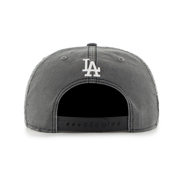 Pictured is this MLB Los Angeles Dodgers Cragged '47 capTAIN cap in dark grey. 3