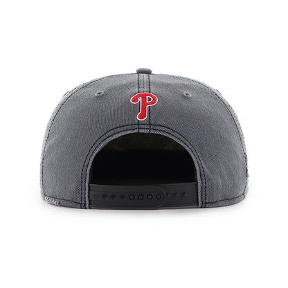 Pictured is this MLB Philadelphia Phillies Cragged '47 capTAIN cap in dark grey. 2