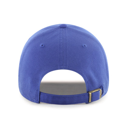 Pictured is this MLB Los Angeles Dodgers Crosspatch '47 CLEAN UP cap in blue. 2