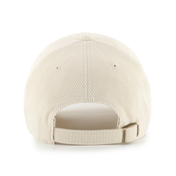 Pictured is this MLB New York Yankees Crosspatch Cord '47 CLEAN UP cap in natural. 2
