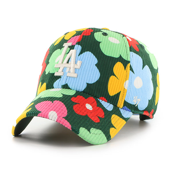Pictured is this MLB Los Angeles Dodgers Gallery Cord '47 CLEAN UP cap in green. 1