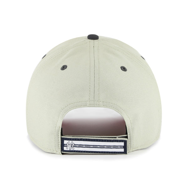 Pictured is this MLB New York Yankees Half Block Text ’47 MVP cap in grey. 3
