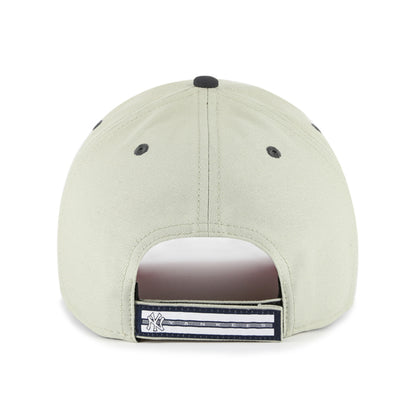 Pictured is this MLB New York Yankees Half Block Text ’47 MVP cap in grey. 3