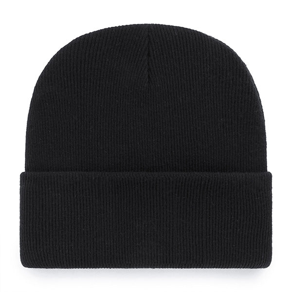 Pictured is this MLB New York Yankees Haymaker ’47 CUFF KNIT beanie cap in black. 2