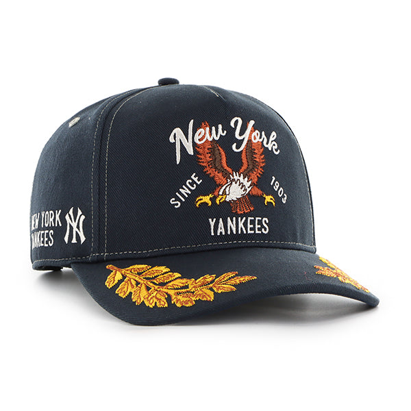 Pictured is this MLB New York Yankees Keepsake '47 HITCH cap in navy. 1