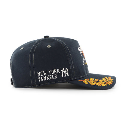 Pictured is this MLB New York Yankees Keepsake '47 HITCH cap in navy. 3