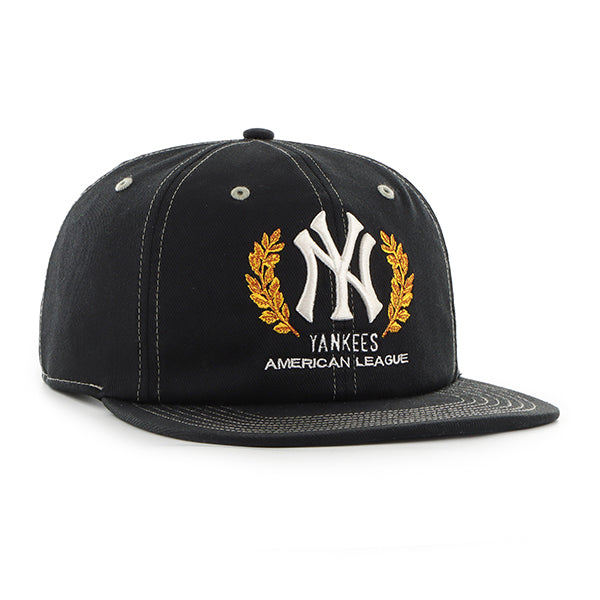 Pictured is this MLB New York Yankees Keepsake '47 capTAIN cap in black. 3