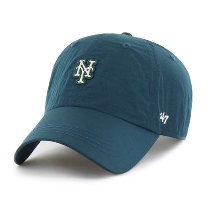 Pictured is this MLB New York Mets Modernia ’47 CLEAN UP cap in blue. 1