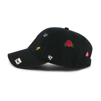 Pictured is this MLB Los Angeles Dodgers Multi Scatter ’47 CLEAN UP cap in black. 3