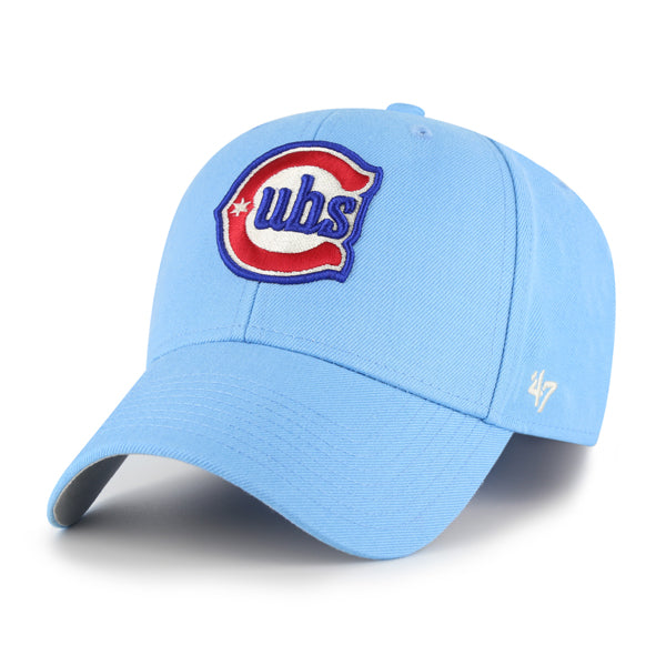 Pictured is this MLB Chicago Cubs '47 MVP cap in blue. 1