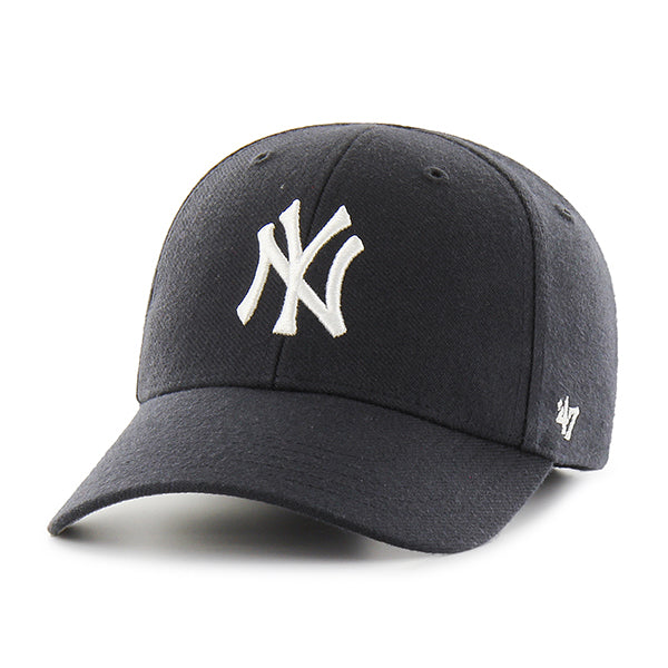 Pictured is this MLB New York Yankees '47 MVP cap in navy. 1