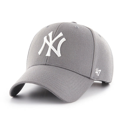 Pictured is this MLB New York Yankees Snapback ’47 MVP cap in dark grey. 1