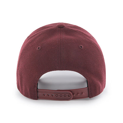 Pictured is this MLB New York Yankees '47 MVP cap in dark red. 2