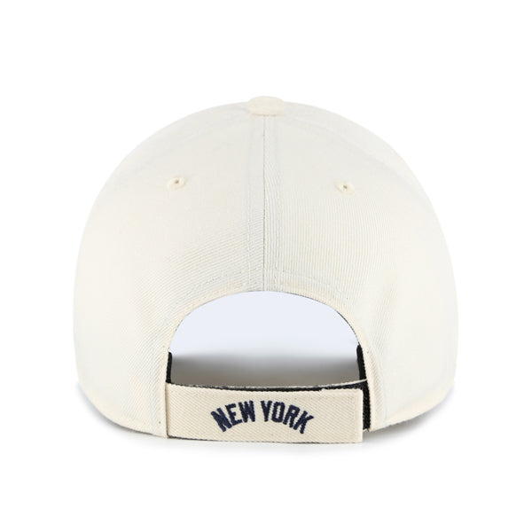 Pictured is this MLB New York Yankees Two Tone '47 MVP cap in natural. 2