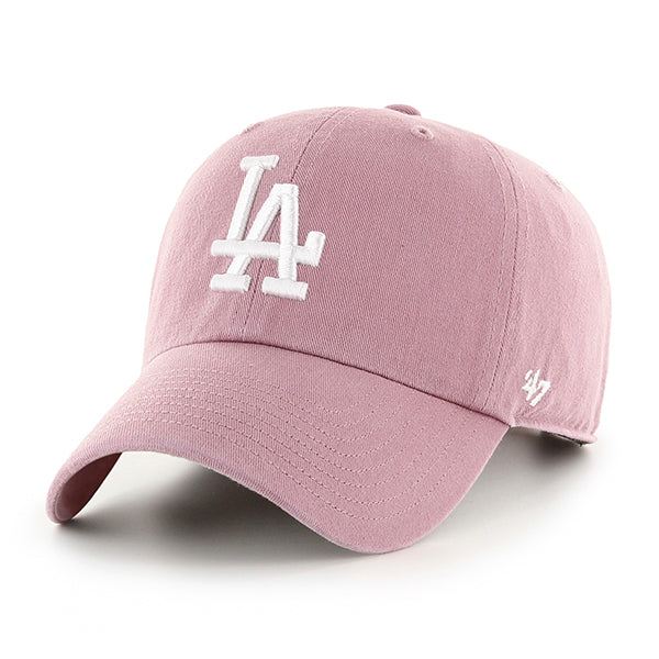 Pictured is this MLB Los Angeles Dodgers ’47 CLEAN UP cap in dark pink. 1