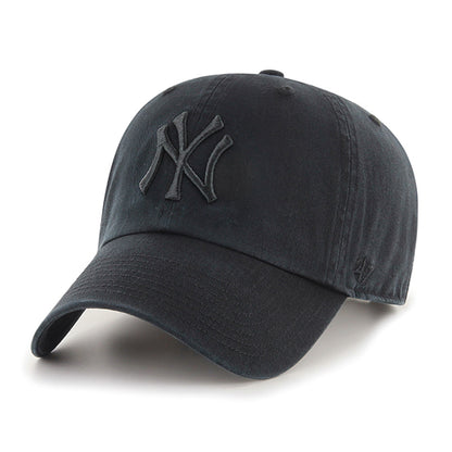 Pictured is this MLB New York Yankees Tonal '47 CLEAN UP cap in black. 1