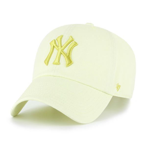 Pictured is this MLB New York Yankees '47 CLEAN UP cap in yellow. 1