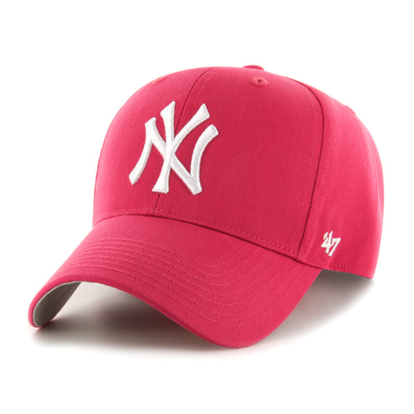 Pictured is this MLB New York Yankees Raised Kids '47 MVP cap in pink. 1