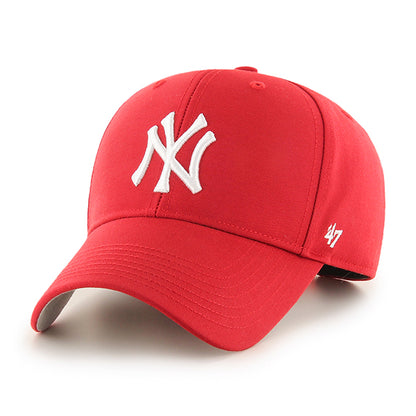 Pictured is this MLB New York Yankees Raised Kids ’47 MVP cap in red. 1