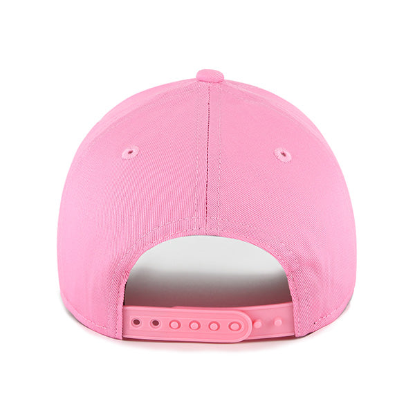 Pictured is this MLB New York Yankees Raised Kids ’47 MVP cap in rose pink. 2