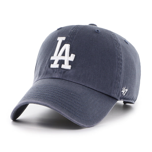 Pictured is this MLB Los Angeles Dodgers '47 CLEAN UP cap in navy. 1